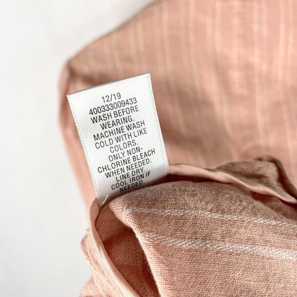 NWT Candie’s Pink Stripe Linen One Button Blazer - Picture 9 of 9